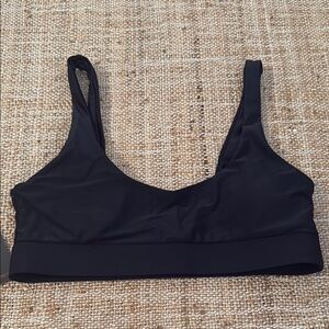 NEW Pink Cove Black Bikini Top Medium